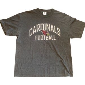 NFL Arizona Cardinals Gray‎ Short Sleeved Tee Shirt Size XL